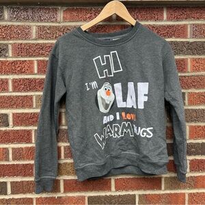 Disneyland Paris Gray Frozen Olaf Pullover Sweatshirt